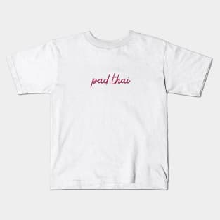 pad thai - maroon red Kids T-Shirt